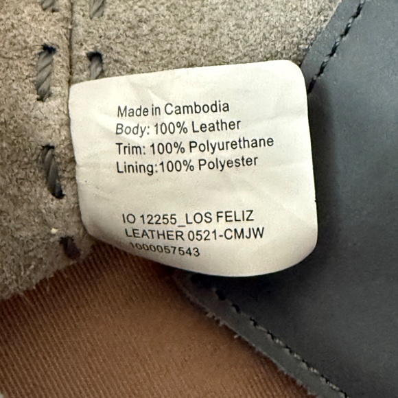 The Sak Gray Shoulder Bag with Brown Handles - Picture 12 of 16